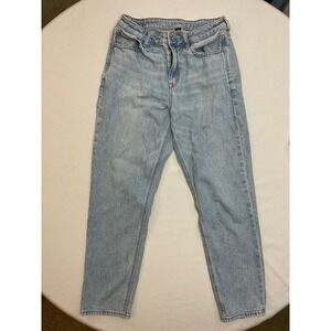 American Eagle Strigid Mom Jeans Light Wash High Rise Size 8 Regular
